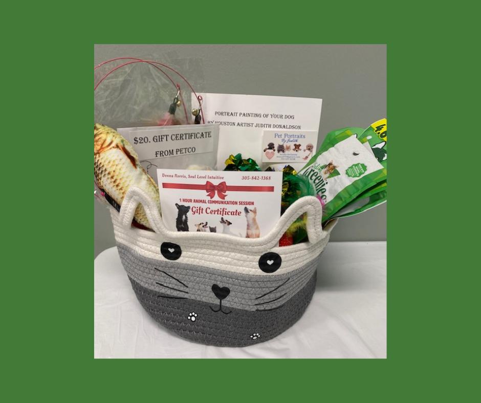 Love My Cat Basket - toys, treats, cat portrait, gif...