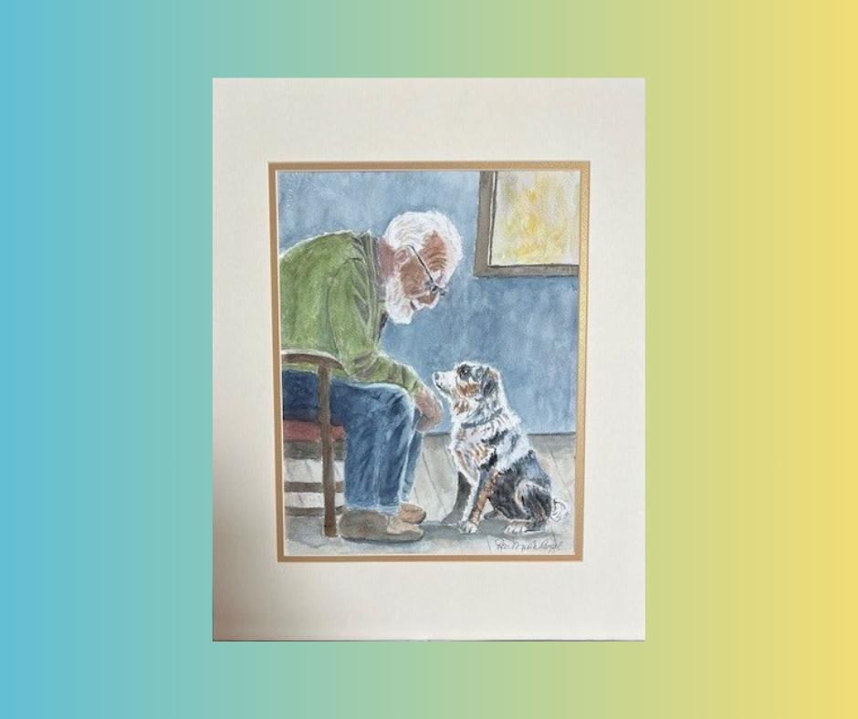 ''Best Friends'' Watercolor by Marla Riegel