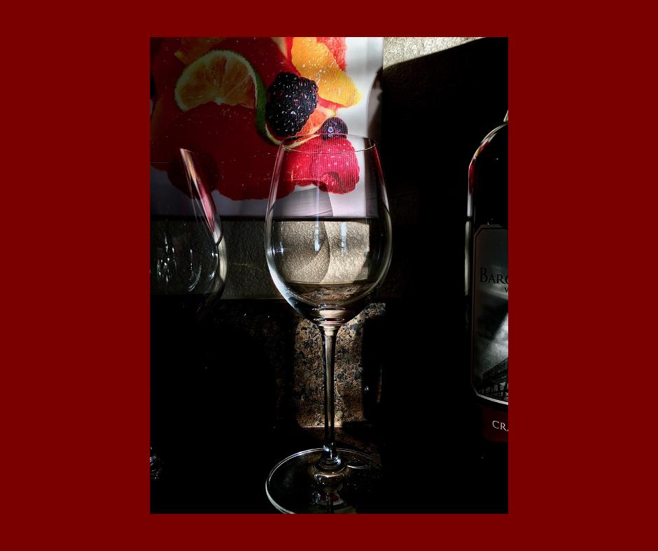 20X16 wrap museum on canvas - ''Wine Glass and Berri...