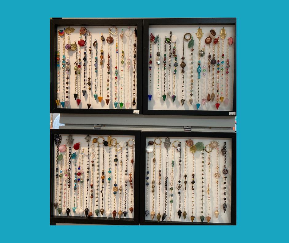 Pendulum and bracelet/earring set by Mari Geist