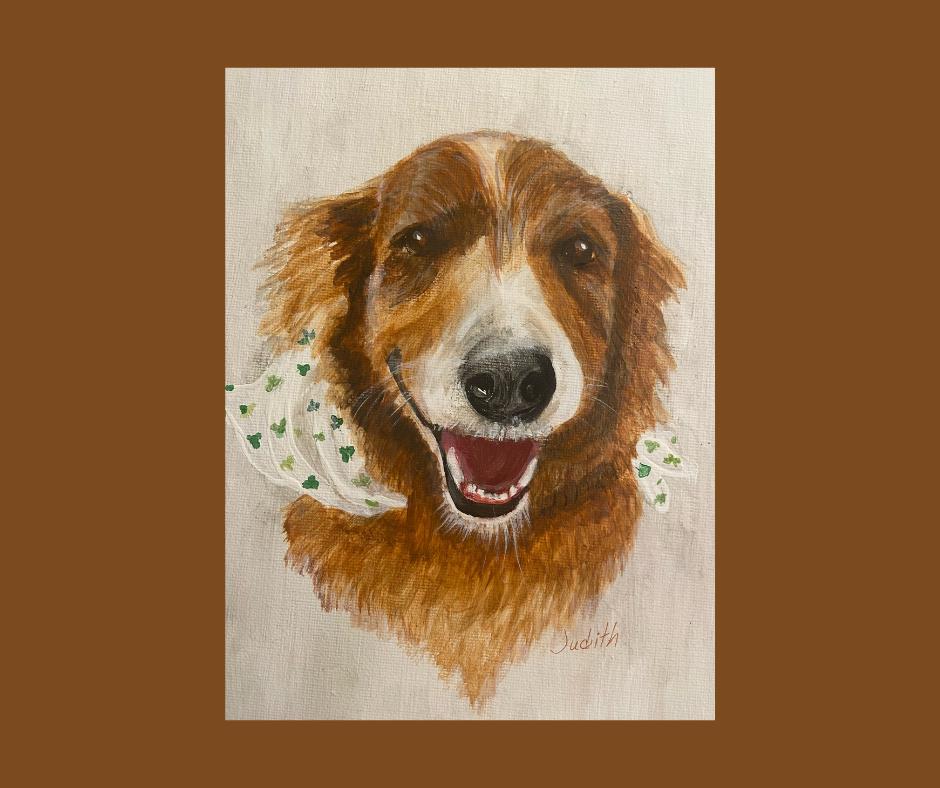 Pet Portrait by artist Judith Donaldson