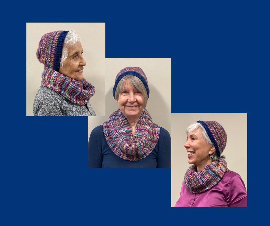 Hand Knitted Cowl and Hat by Cindy Wolfram