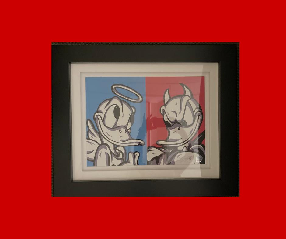 Donald's Better Self Lithograph
