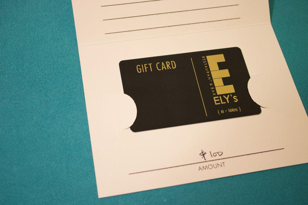 $100 Gift card to Ely