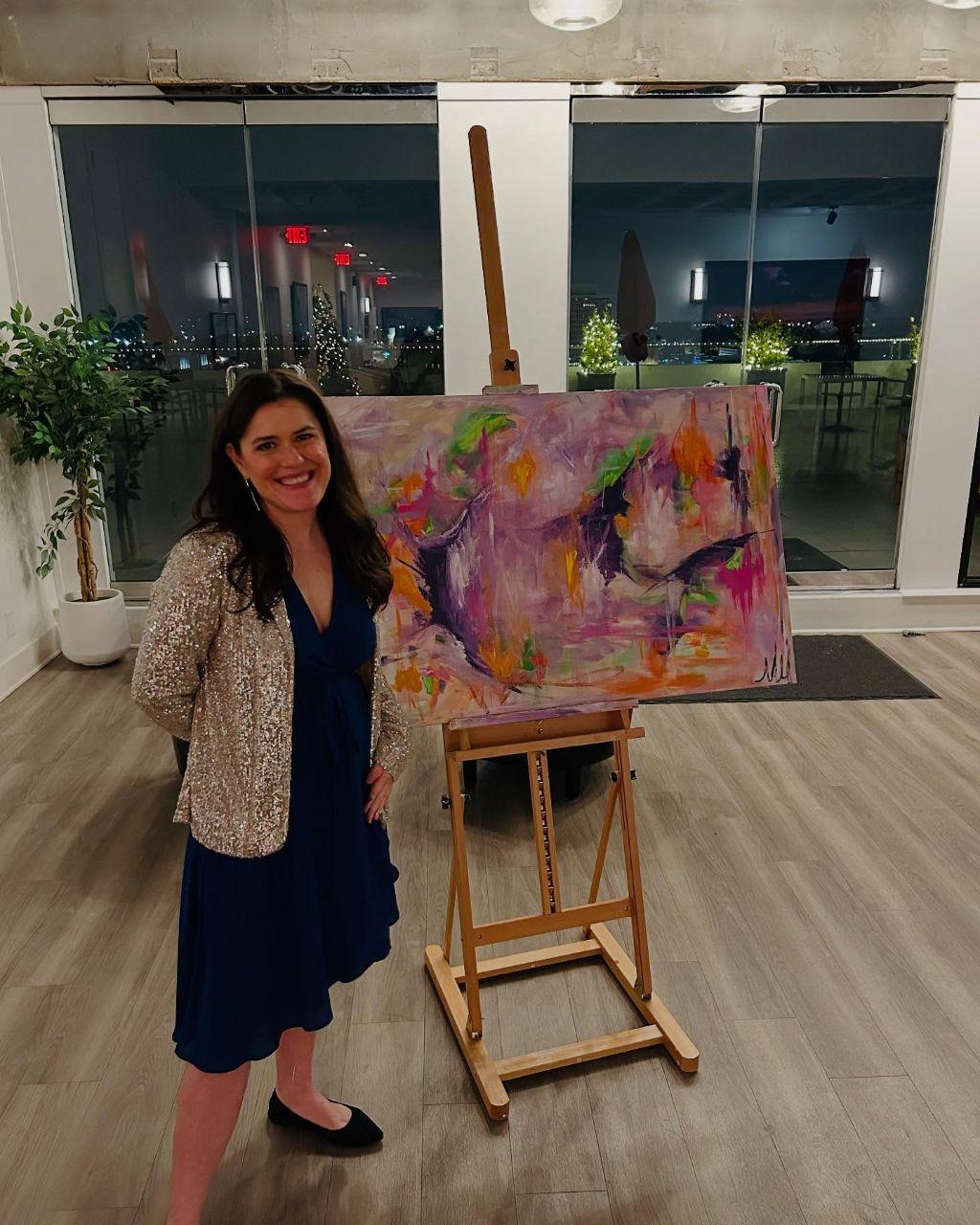 Custom Painting of the 2025 Bacchus Ball