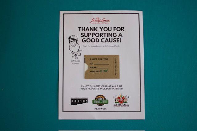 $100 Gift card for Bravo!, Broad Street, and Sal & Mookie
