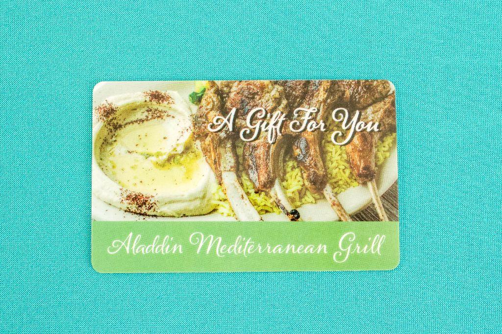 $50 Gift Card for Aladdin Mediterranean Grill