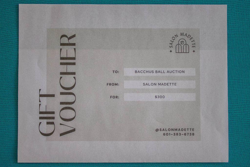 $300 Gift Certificate for Salon Madette