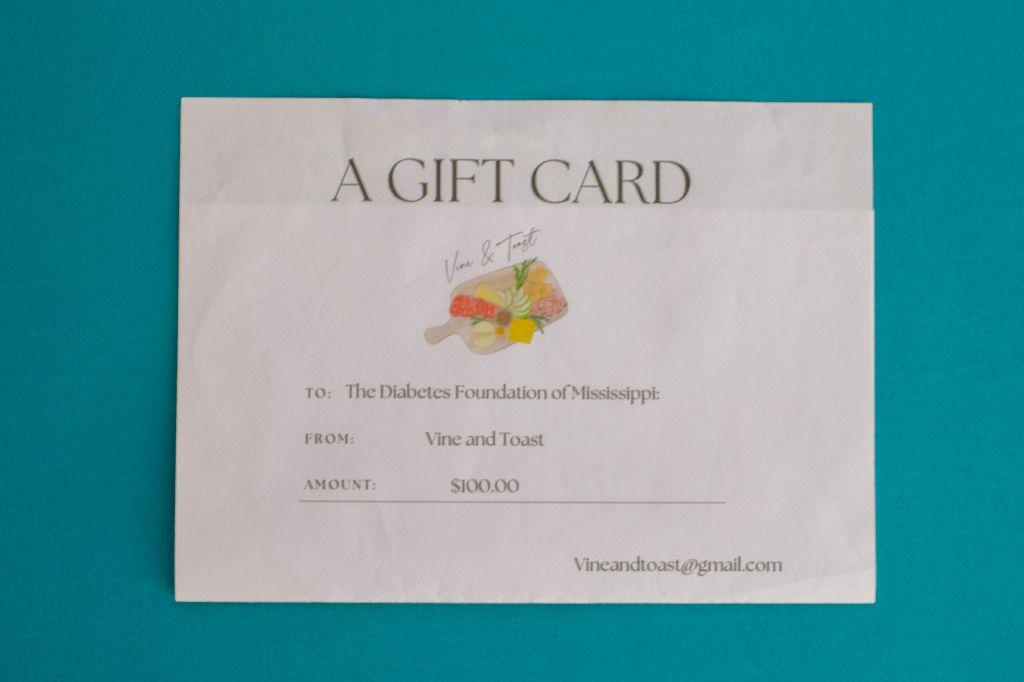 $100 Gift Card to Vine & Toast Charcuterie