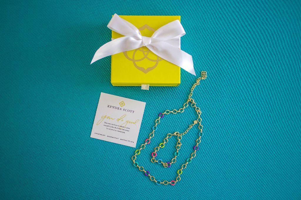 Kendra Scott Kelsey Chain Necklace & Gold Multi Mix Bracelet