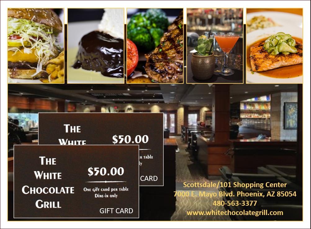 White Chocolate Grill Gift Card $100