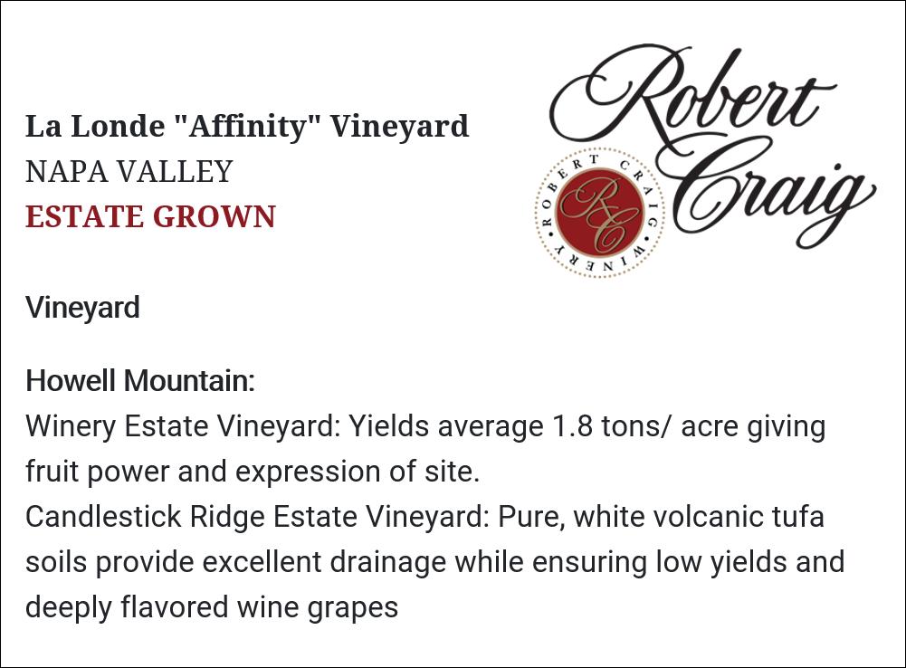 2021 Robert Craig Affinity Cabernet Sauvignon Magnum 1.5L