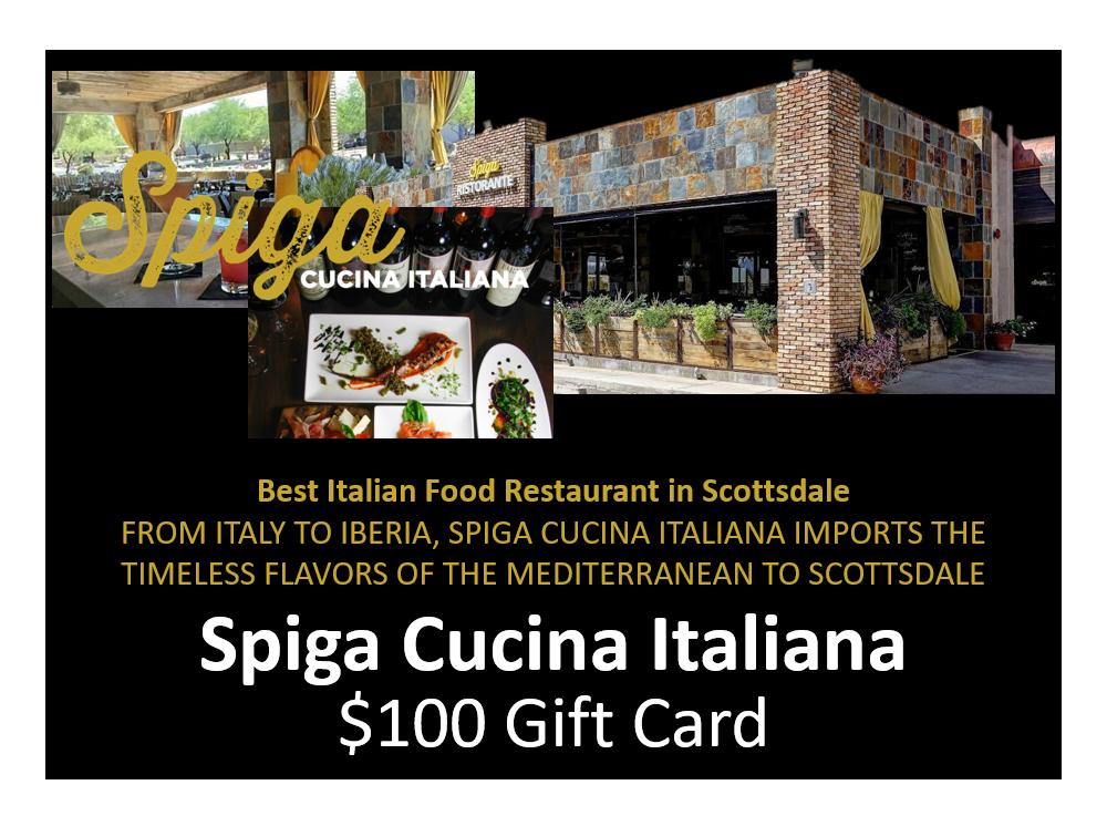 Spiga Cucina Italiana Gift Card $100