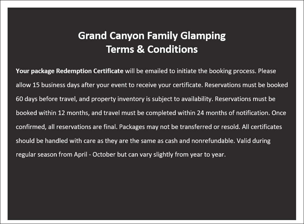 Grand Canyon Glamping
