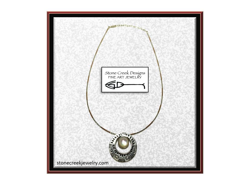 Mother of Pearl Necklace by Stone Creek Designs