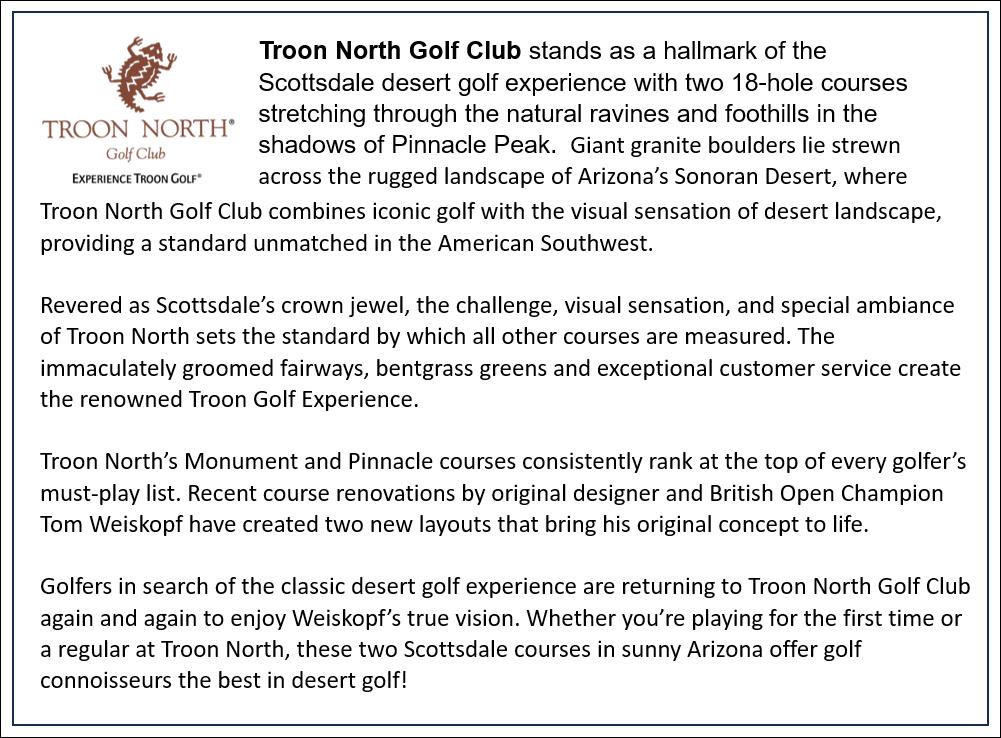 Troon North Golf Club, Round of Golf for 4 people