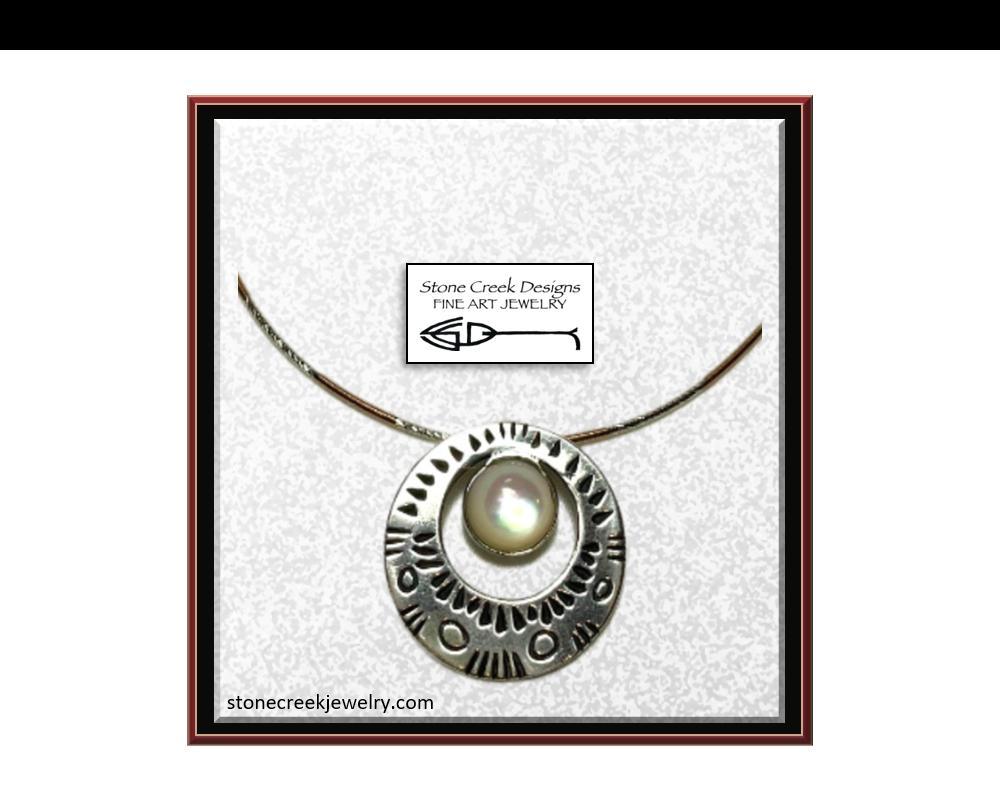 Mother of Pearl Necklace by Stone Creek Designs