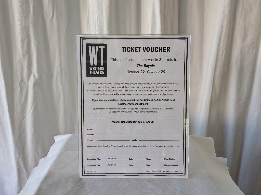 Writers Theatre Tickets