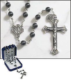 Paola Carola Italiana Round Grey Rosary
