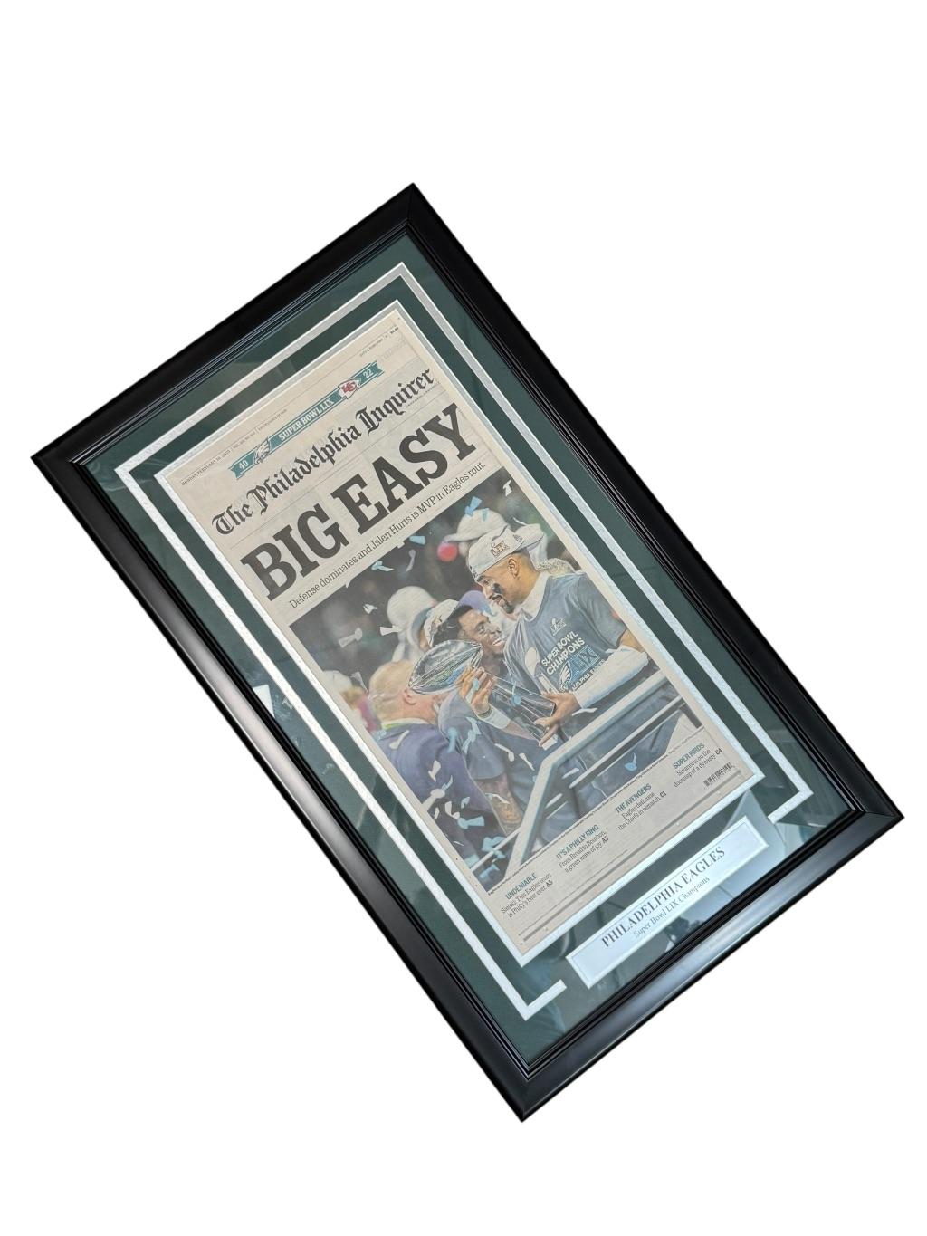 Philadelphia Eagles Super Bowl LIX Championship Fram...