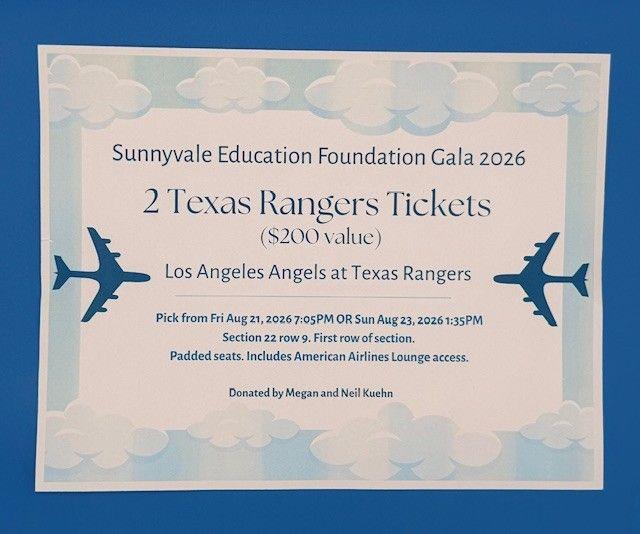2 Texas Rangers Tickets - Los Angeles Angels at Texa...