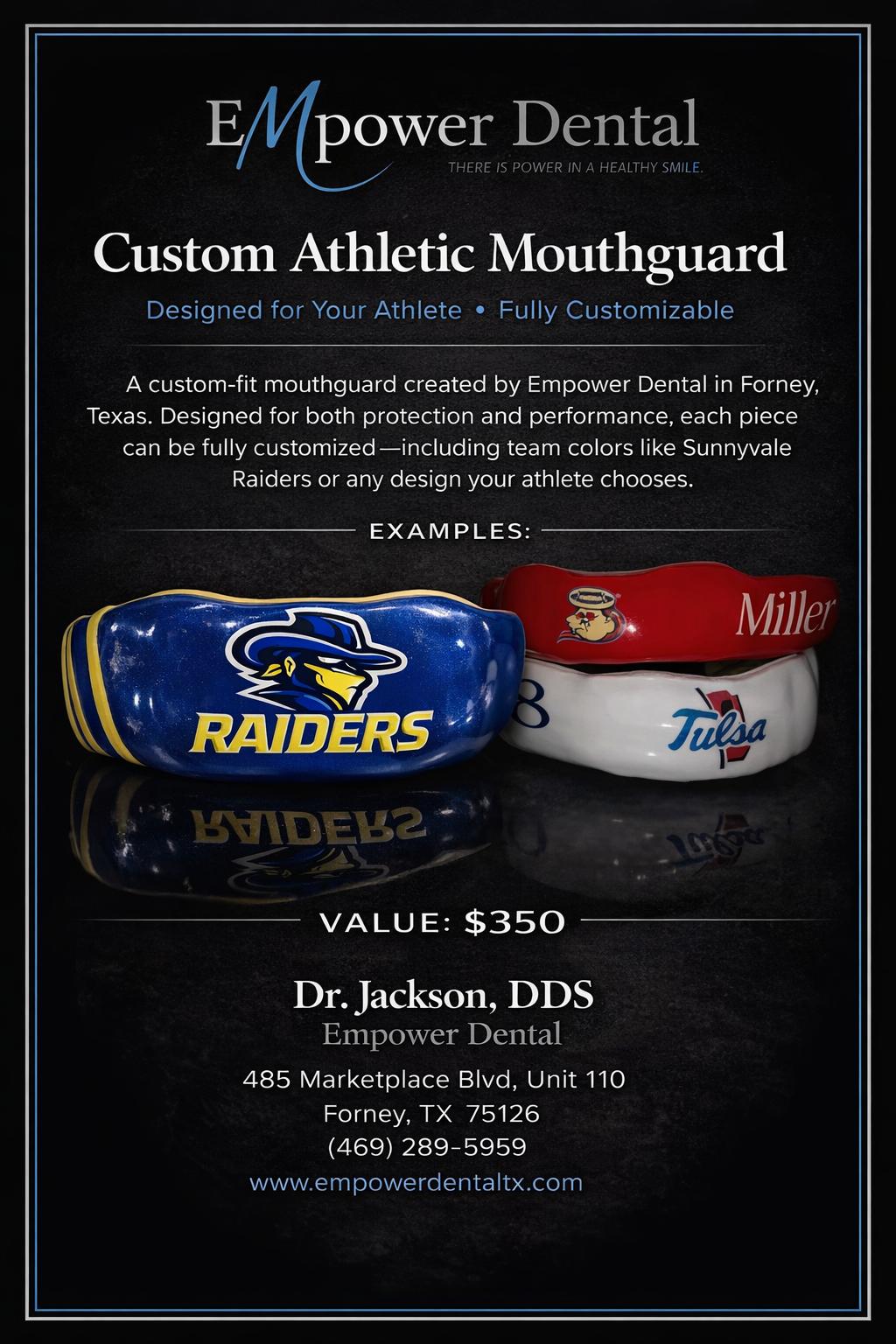 Sunnyvale Raider Custom Sports Mouthpiece