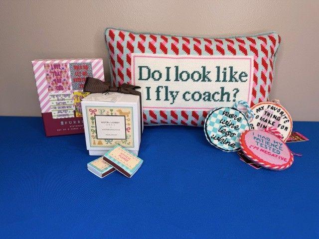 Needlepoint Accessories and Candle