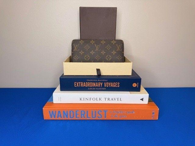 Vintage Louis Vuitton Wallet + Coordinating Coffee T...