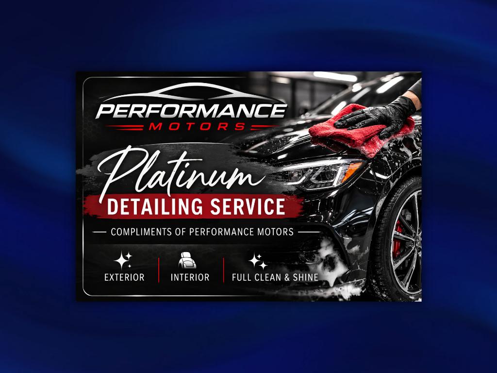 Performance Motors Car Detailing Gift Certificate