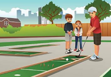 Mini Golf and Lunch with Mr. and Mrs. Bolanos