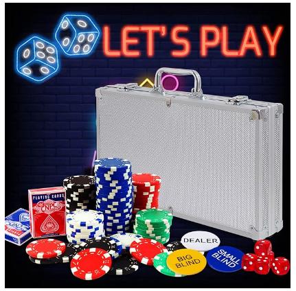 Poker Set, 300 Pcs Poker Chips Set