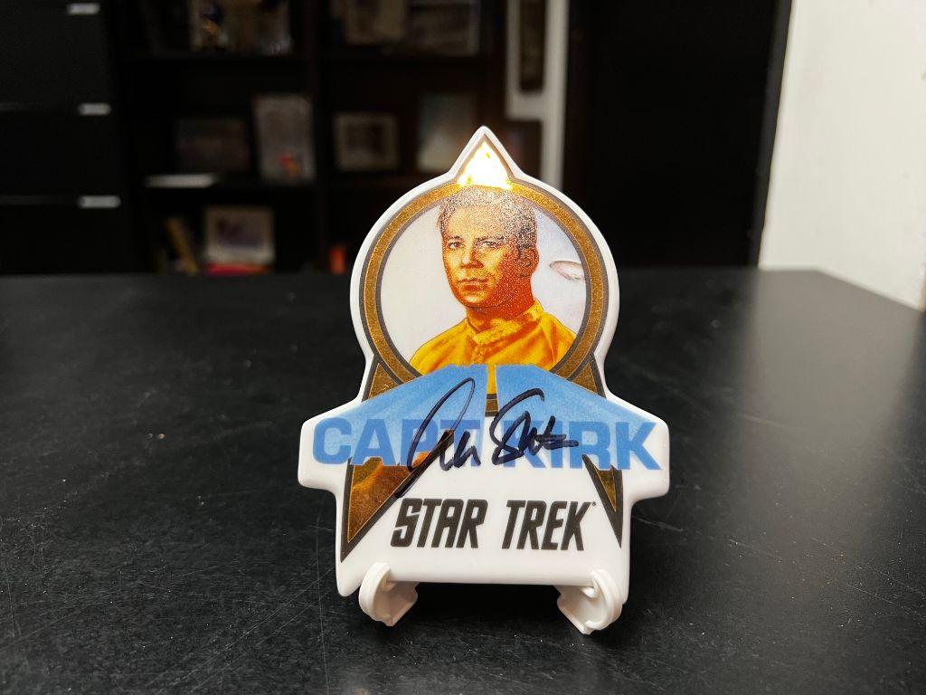 1991 Hamilton Gifts Captain Kirk Ceramic Plaque - au...