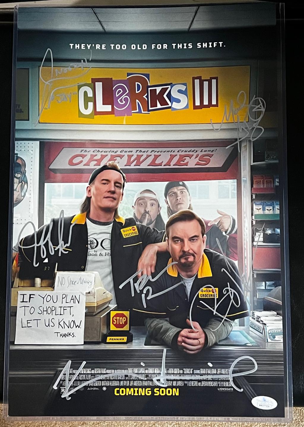 Clerks III 11 x 17 signed cast print