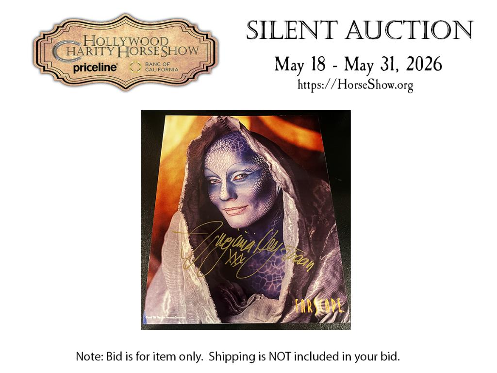 Autographed photo by Virginia Hey as Pa'u Zotoh Zhaa...