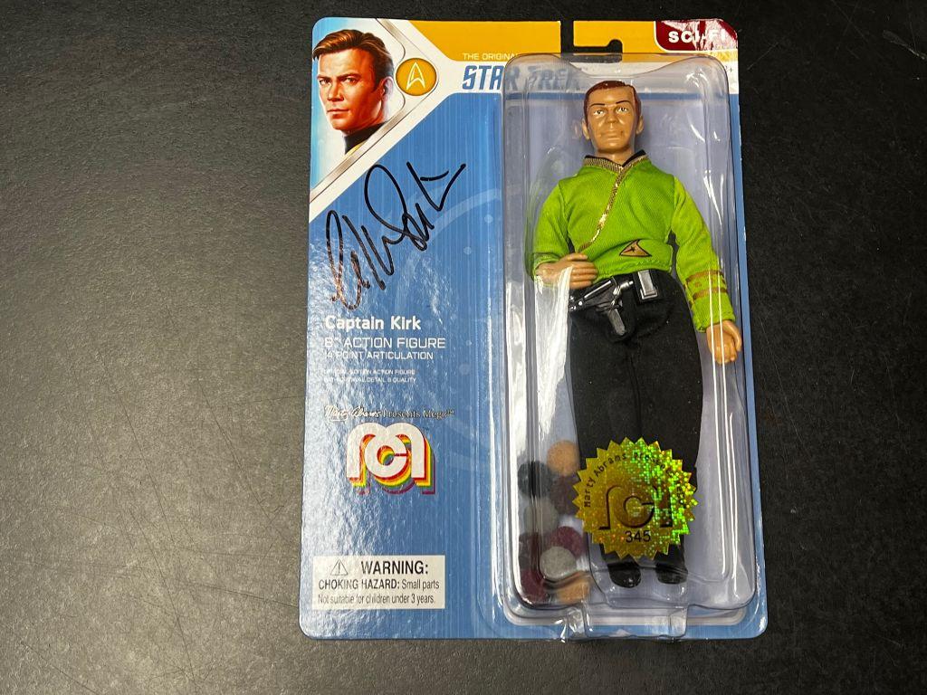 MEGO Captain Kirk 8'' Action Figure #345 autographed...