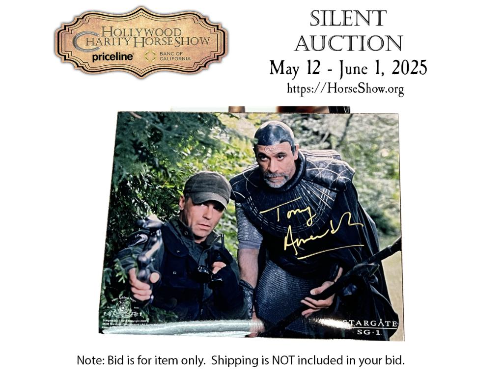 Autographed photo by Tony Amendola from Stargate SG-...