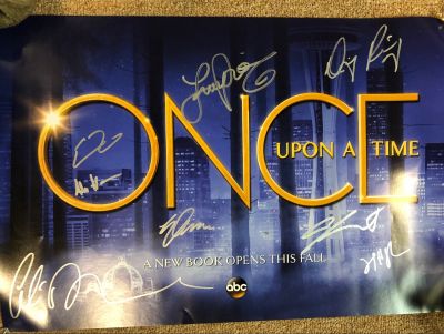 Once Upon A Time Cast Signed Poster