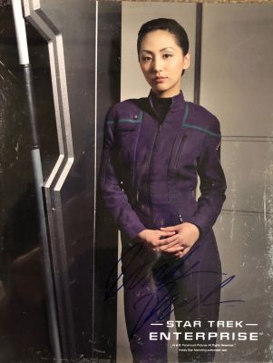 Linda Park as Hoshi Sato from Star Trek Enterprise - Signed Photo