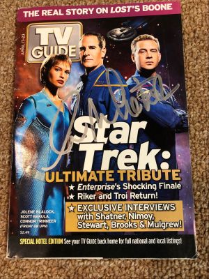 2005 TV Guide - Enterprise Cover Signed By William Shatner