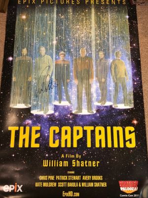 The Captains Documentary Poster Signed by Mr. Shatner