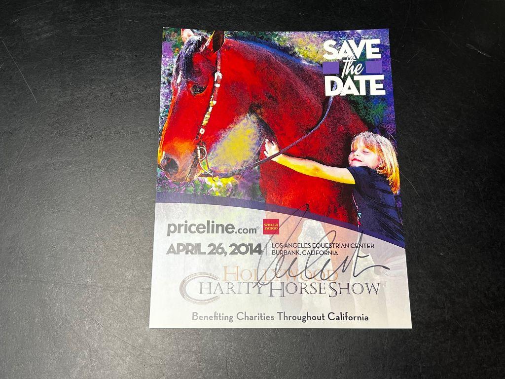 Hollywood Charity Horse Show Save the Date autograph...