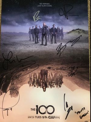 The 100 Wonder Con Exclusive Poster Signed by the Cast