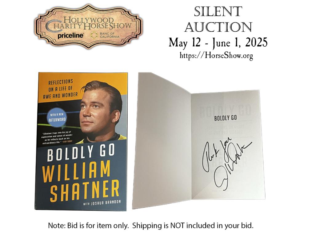 Boldy Go Paperbook signed by Mr. Shatner
