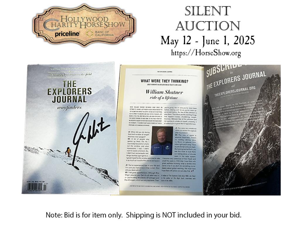 The Explorer's Journal signed by Mr. Shatner