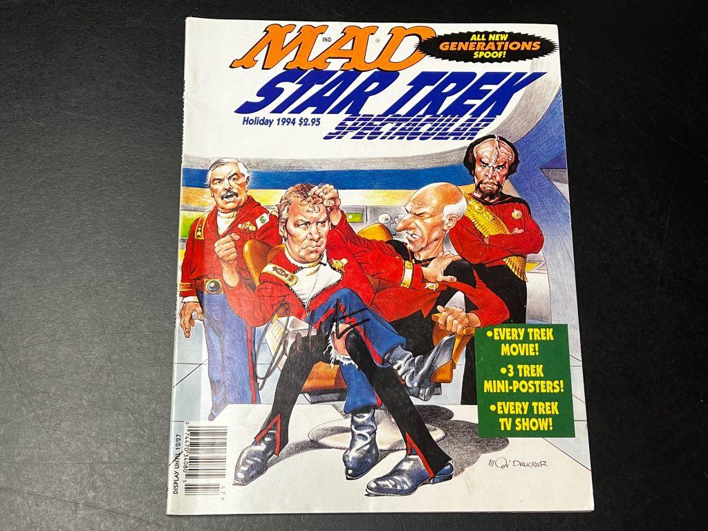 Holiday 1994 Mad Star Trek Spectacular Magazine auto...