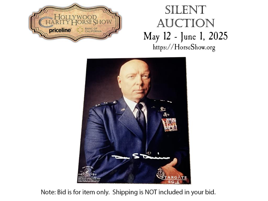 Autographed photo by Don S. Davis as Major General G...
