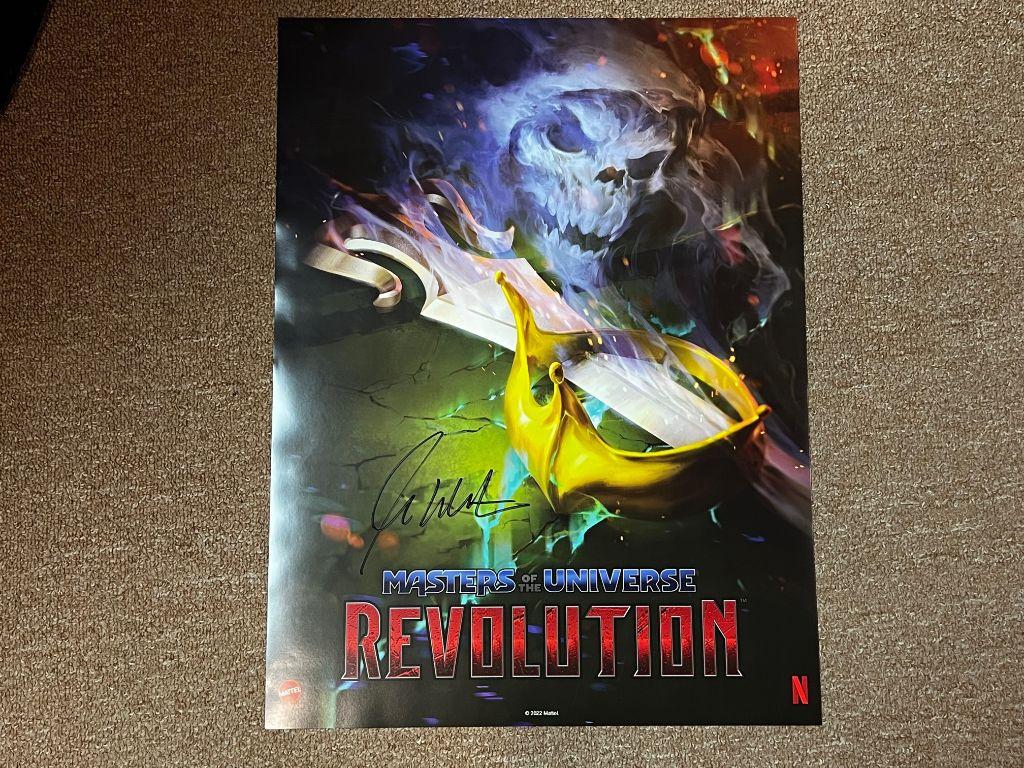 Masters of the Universe Revolution Poster autographe...