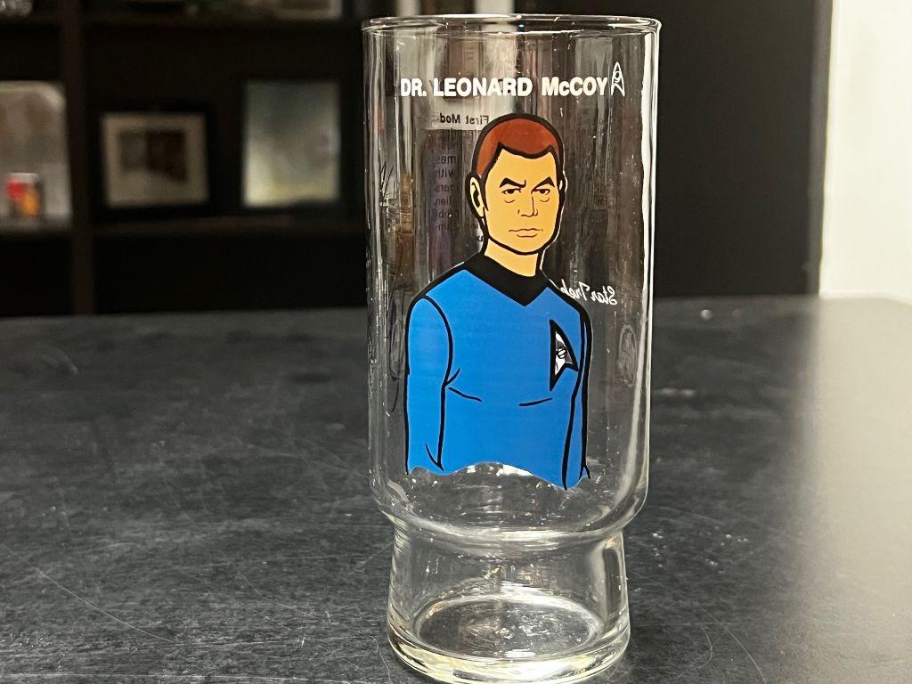 1984 Taco Bell Glass featuring Dr. Leonard McCoy aut...