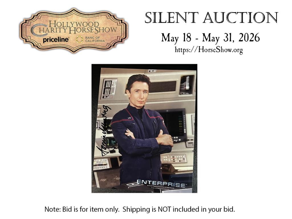 Autographed photo by Dominick Keating as Lt. Malcolm...