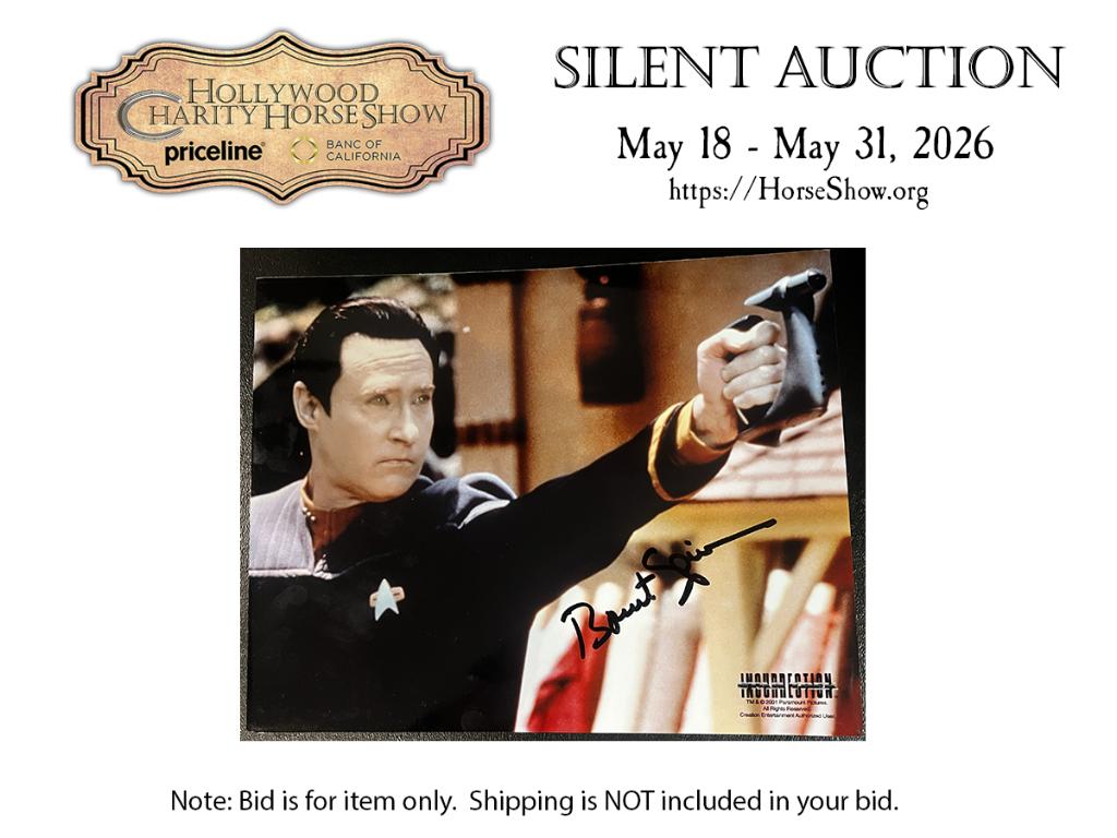 Autographed photo by Brent Spiner as Data, Star Trek...